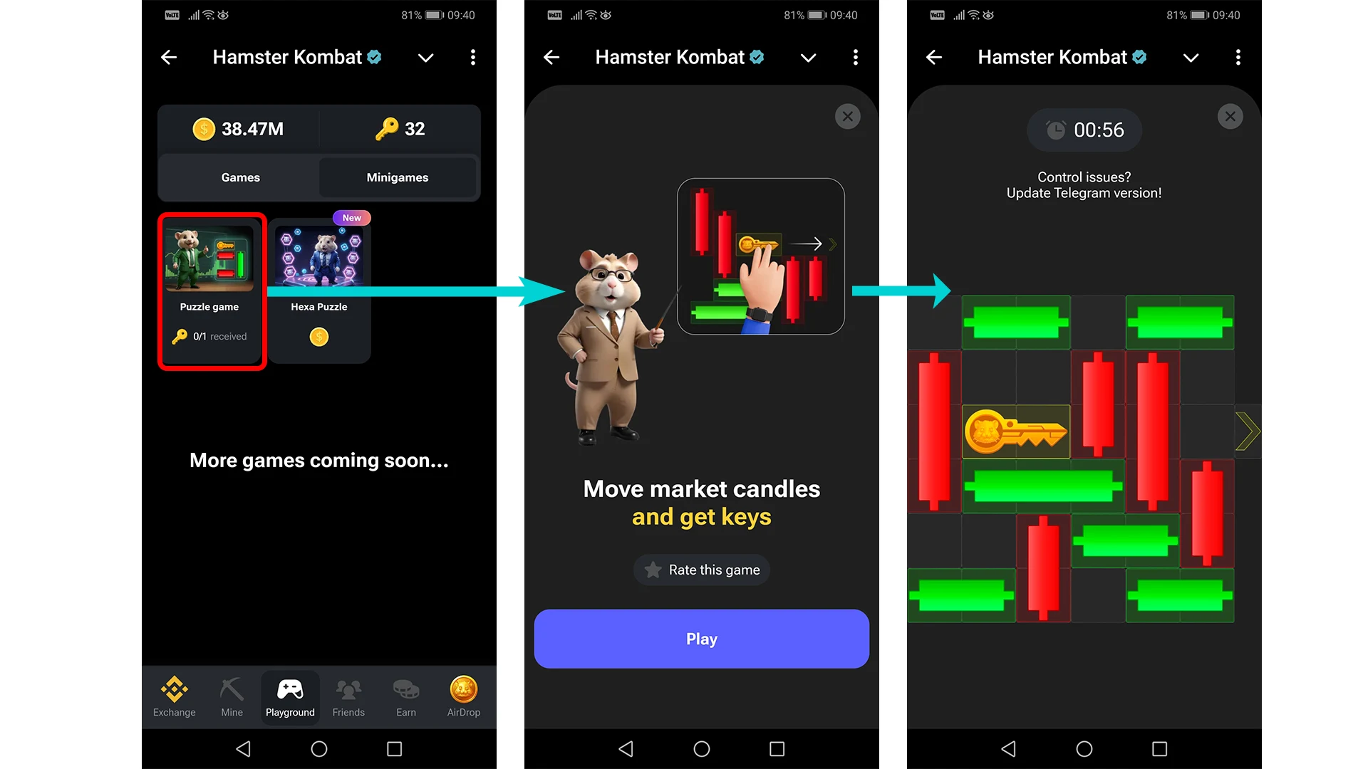 Move Market Candles 每日挑戰賺鑰匙
